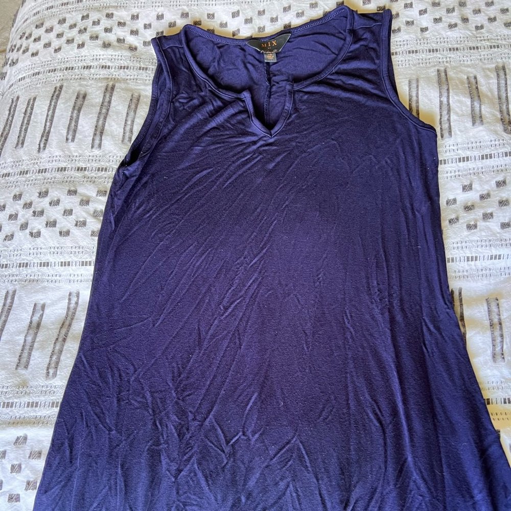 A-Line style swing dress Navy blue XS